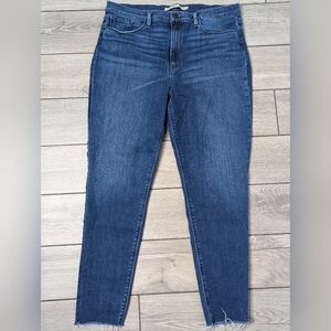 Hudson Women's Barbara Ete Jeans Dark Blue Skinny Jeans Size 34
